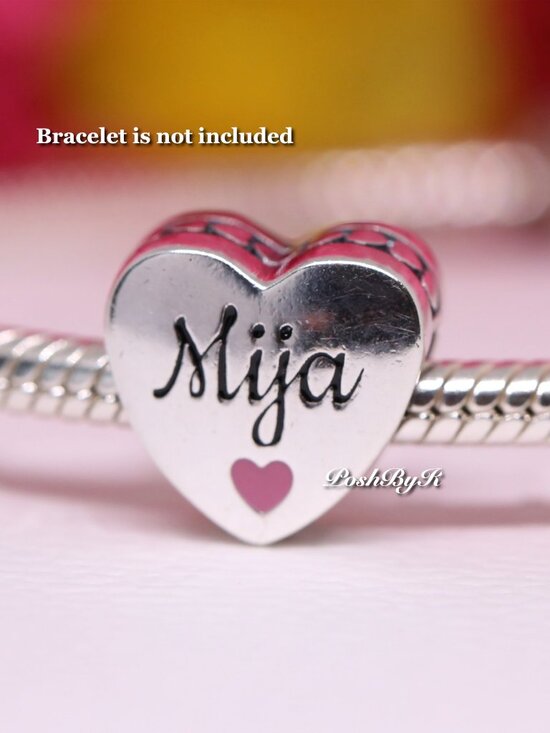 Pandora Charm – Mija Heart Sterling Silver ALE S925 ENG792015_171